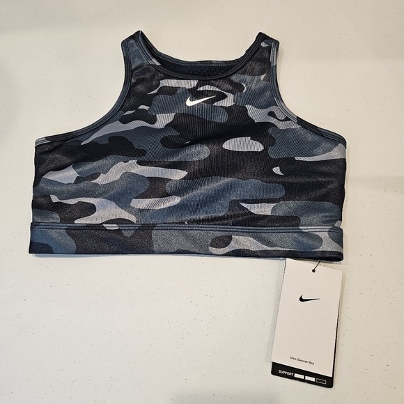 Nike Other - Nike Dri-fit Swoosh Bra Women's Size Small Navy NWT Racer Back Workout Gym